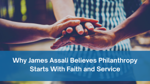 James Assali discussing philanthropy, faith, and service leadership